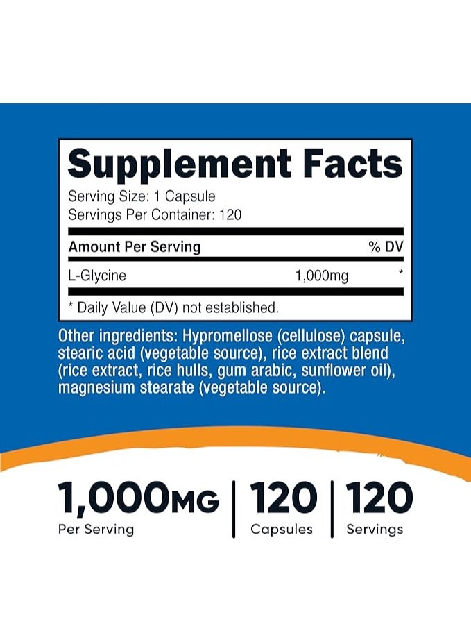 نوتريكوست، إل-جليسين، 1000 ملغ، 120 كبسولة - Image 5